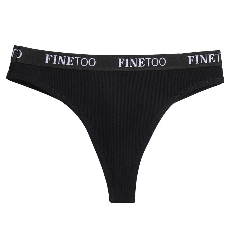 Cotton Panties Women Underwear Sexy G-String Lingerie Female Thong Underpants Briefs Finetoo Brand Intimates T-back Girls Pantys
