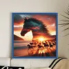 Silhouette - Horse-11CT Stamped Cross Stitch 40*40cm/15.75*15.75in