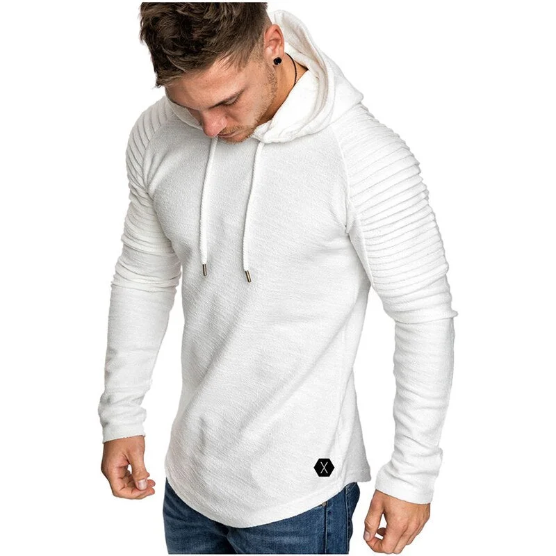 Aonga 2023 Brand Mens White Hoodies Sweatshirts Pullover Men Long-Sleeve Hoody Casual Hooded Sweatshirt Male Clothing Hip Hop Tops