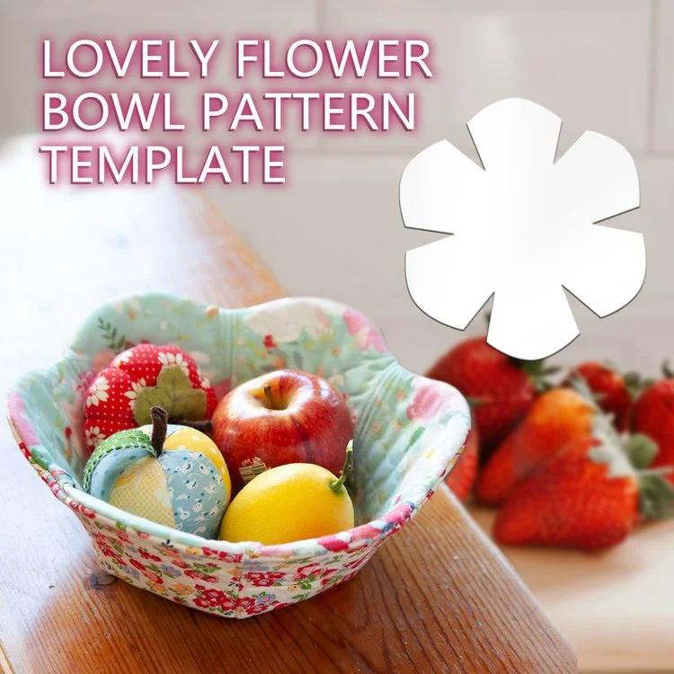 Lovely Flower Bowl Pattern Tempalte With Instructions