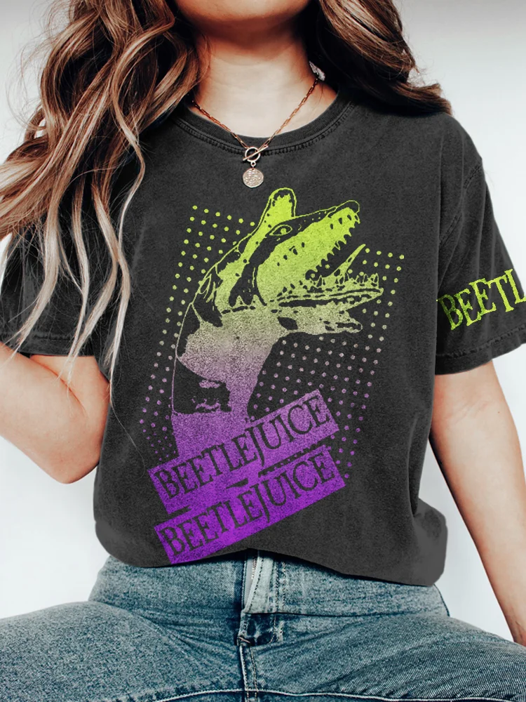 Mosaic Sandworm Horror Movie Inspired Vintage T-Shirt