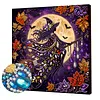 Witch Framed Special Shape Diamond Painting Kit 25x25cm for Adults