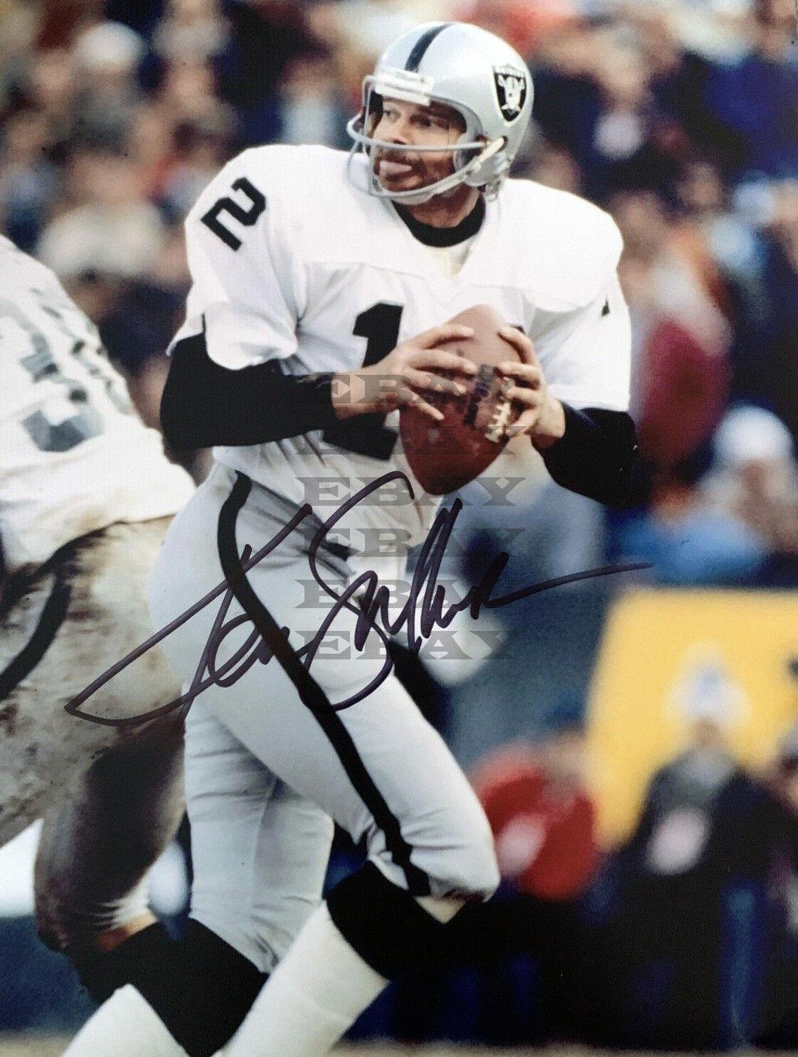 Ken Stabler Oakland Raiders HOF Signed Autographed 8x10 Photo Poster painting Reprint