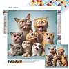 Naughty Cats-Full Square Diamond Painting 40*40CM