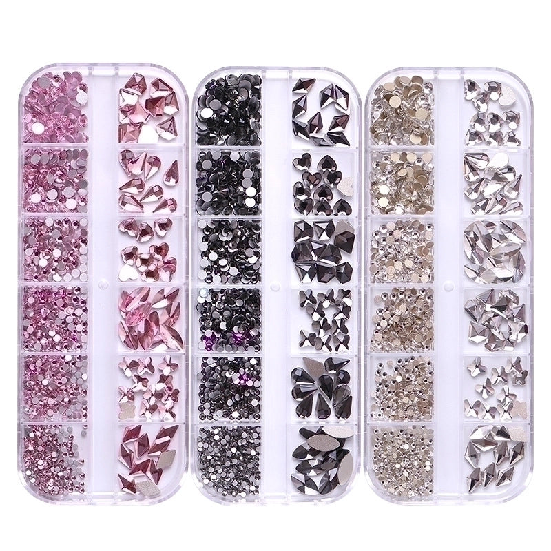Fashion Candy Bottoming Drill Nail Decoration Accessories 1 Set