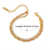 Bling Zircon 2 Layers Golden Bracelet