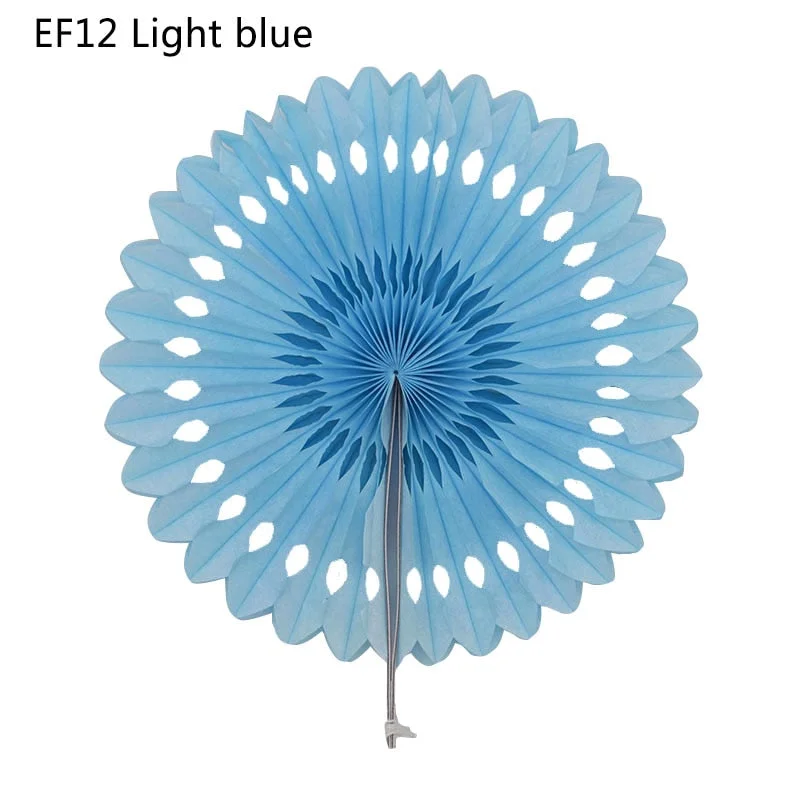1Pc 20cm/25cm/30cm Tissue Paper Fans Honeycomb Pinwheels Hollow Hanging Flowers Birthday Party Wedding Baby Shower Decoration