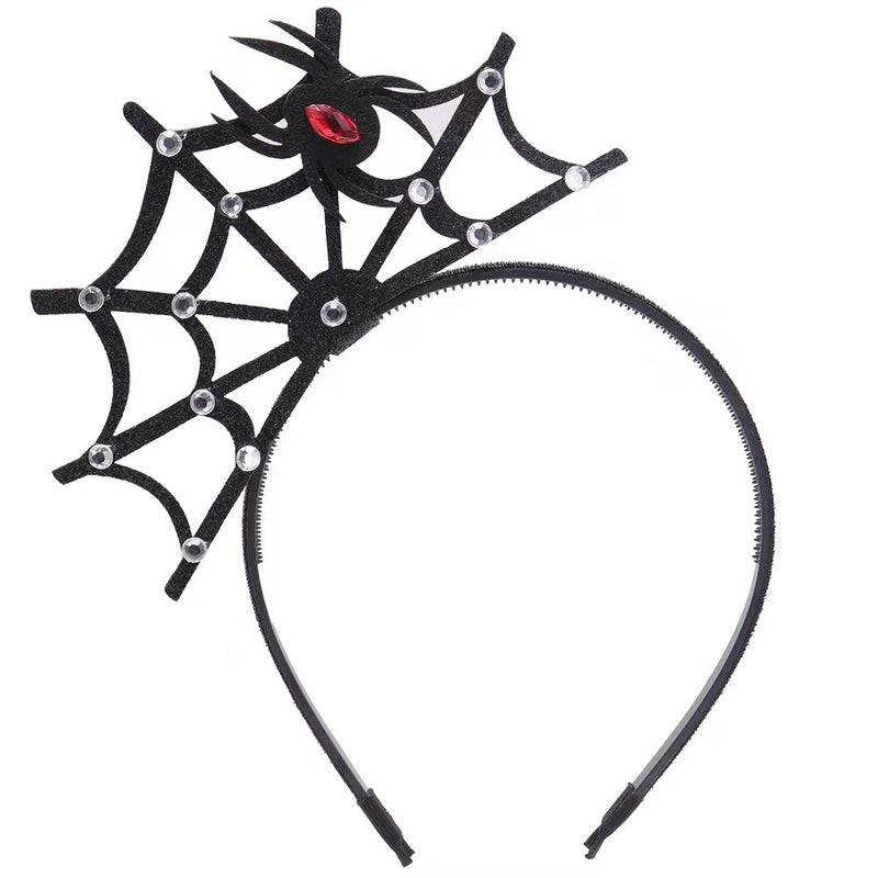 Halloween Funny Punk Flower Spider Spider Web Mixed Materials Party Festival