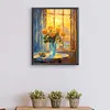 (Multi-Style)Windowsill Flowers-Paint by Numbers Acrylic Painting 40*50CM