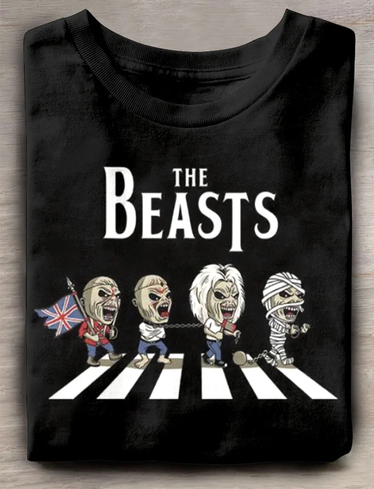 Teecade Teecade Iron Maiden Band Beasts T-shirt