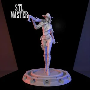 Pornhint Ashe NSFW Overwatch game 3D Print STL File for 3D Printing, Instant Download Drive Link NSFW