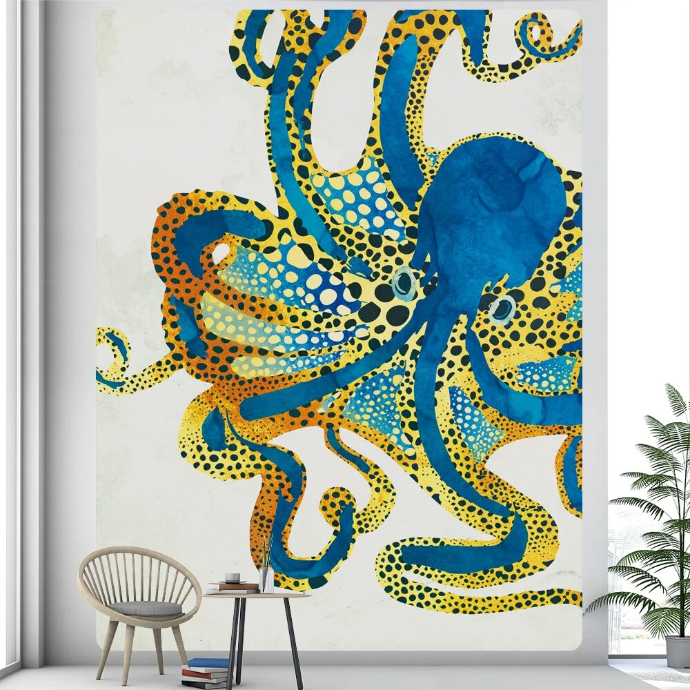 Nigikala and whale home decoration tapestry psychedelic scene wall hanging Bohemian decorative Mandala Hippie Yoga mattress sheet