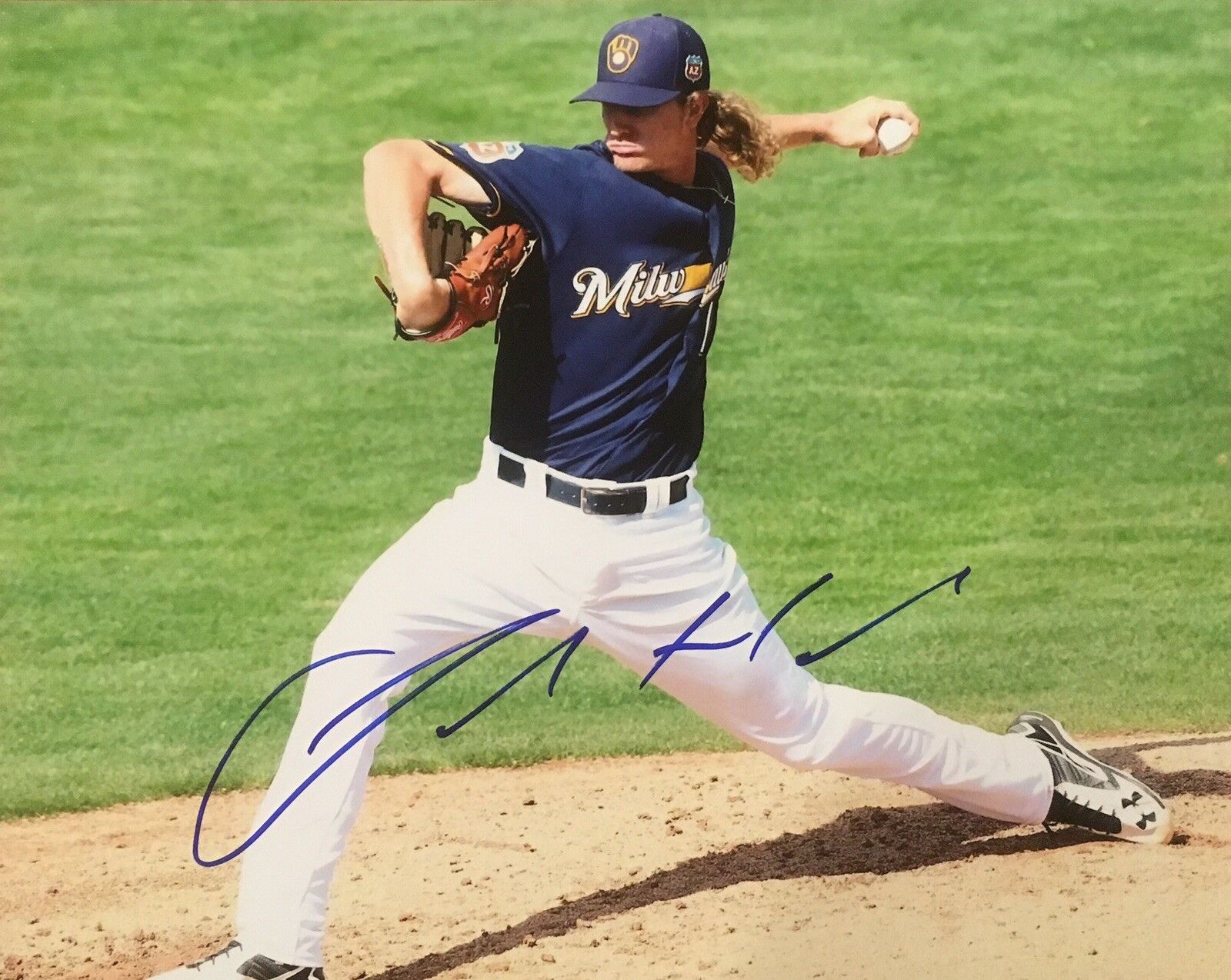 PROOF! JOSH HADER Signed Autographed 8x10 Photo Poster painting Milwaukee Brewers E