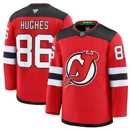 Youth New Jersey Devils #86  Jack Hughes Red 2024-25 Home Stitched Hockey Jersey