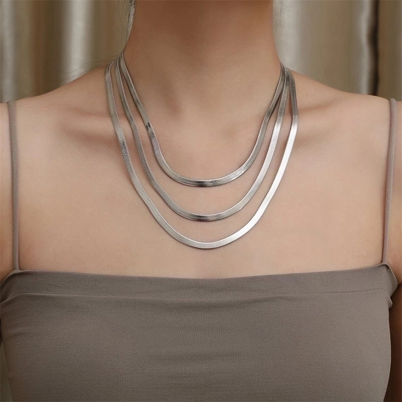 Casual Elegant Minimalist Geometric 304 Stainless Steel 18K Gold Plated Necklace