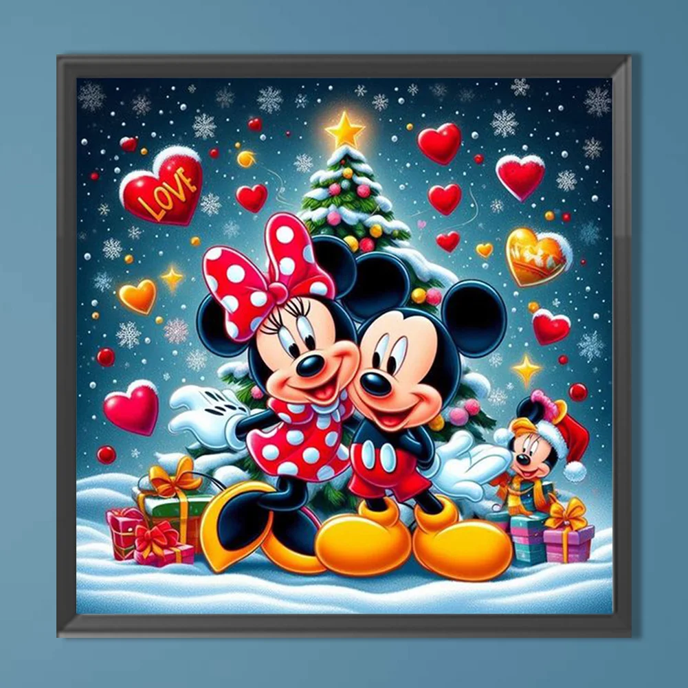 Diamond Painting - Full Round Drill - Mickey Minnie(Canvas|40*40cm)