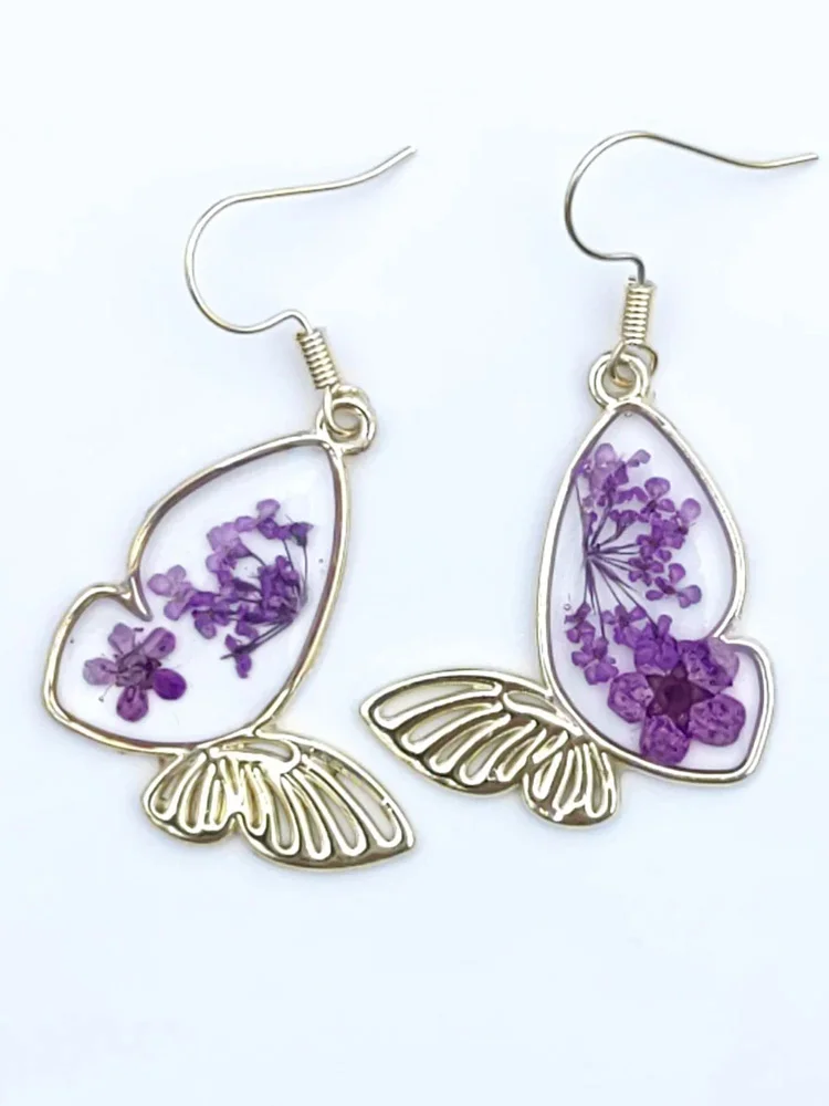 Alzheimer's Awareness Dementia Forget Me Not Earrings