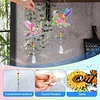 2pcs Flower Bird Diamond Painting Double-sided Crystal Window Suncatcher Craft Set Birthday Gifts Home Garden Decor Hanging Kit