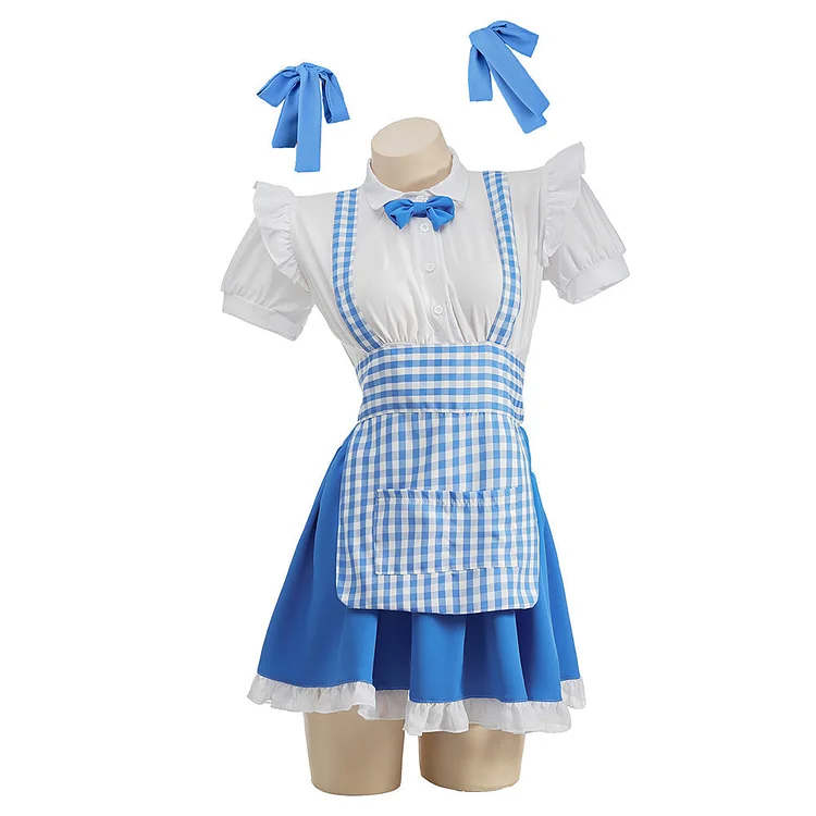 Anime Bocchi The Rock Hitori Gotou Maid Dress Outfits Cosplay Costume Halloween Carnival Suit