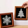 12Pcs DIY Pearl Painting Christmas for Home Wall Decor(15x15cm)