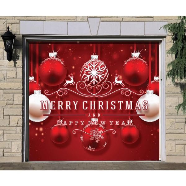 Snow Garage Door Banner Ornament