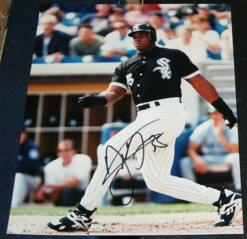 Frank Thomas Chicago White Sox SIGNED AUTOGRAPHED Photo Poster painting FILE 8x10 Baseball MLB