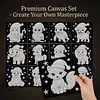 12Pcs DIY Pearl Painting Animal for Home Wall Decor(15x15cm)