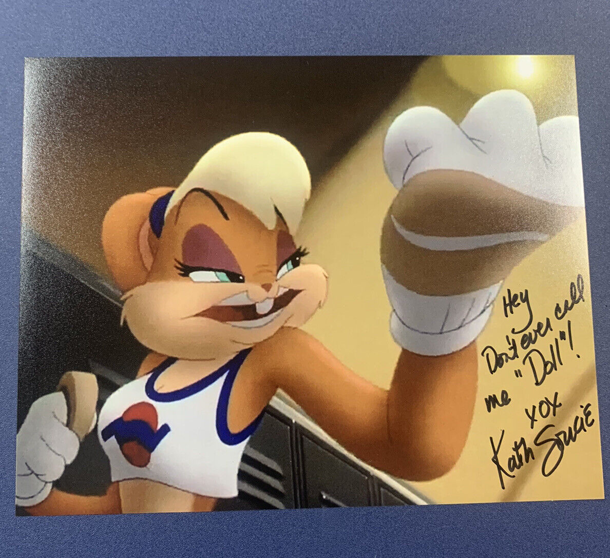 KATH SOUCIE HAND SIGNED 8x10 Photo Poster painting LOLA BUNNY VOICE ACTRESS AUTOGRAPHED COA