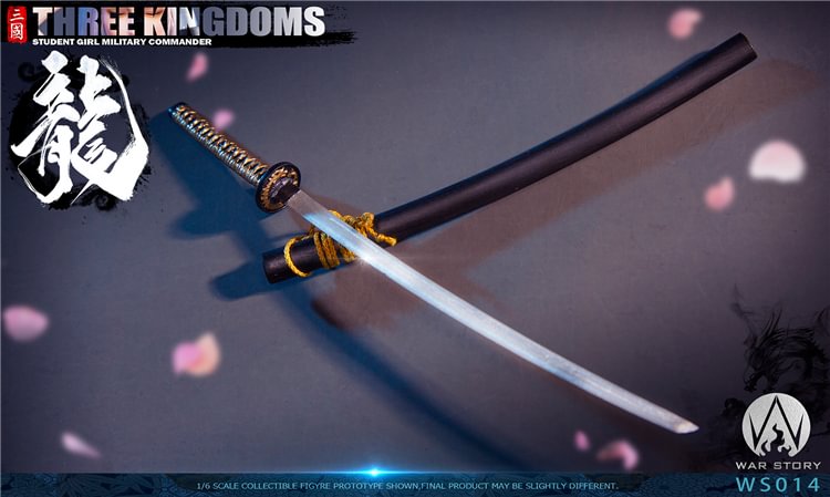 1/6 1:6  chinese sword  three kingdoms war knight katana dragon Metal soldier 
