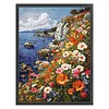 Cliff Flower Sea-14CT Stamped Cross Stitch Egyptian Cotton 40*55cm/15.75*21.65in tapestrymarket