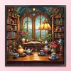 Study-11CT Stamped Cross Stitch 45*45cm/17.72*17.72in tapestrymarket