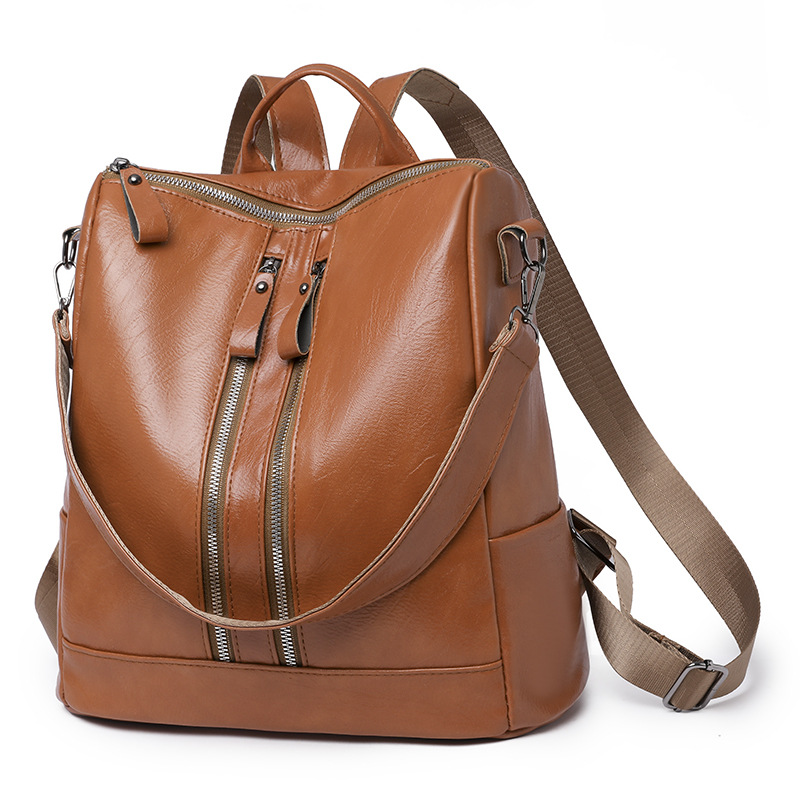 Women's Double Shoulder Simple Large Capacity Fashion Single Shoulder Bag