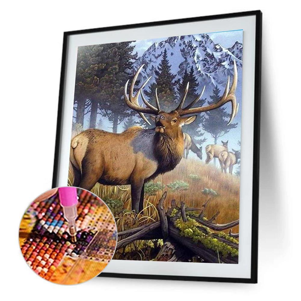 Logy Elk - Full Diamond Painting - 30x40cm