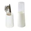 1pc Plastic Tableware Holder Easy Wash Dustproof Detachable Utensil Canister Chopsticks Organizer For Kitchen Dining Table