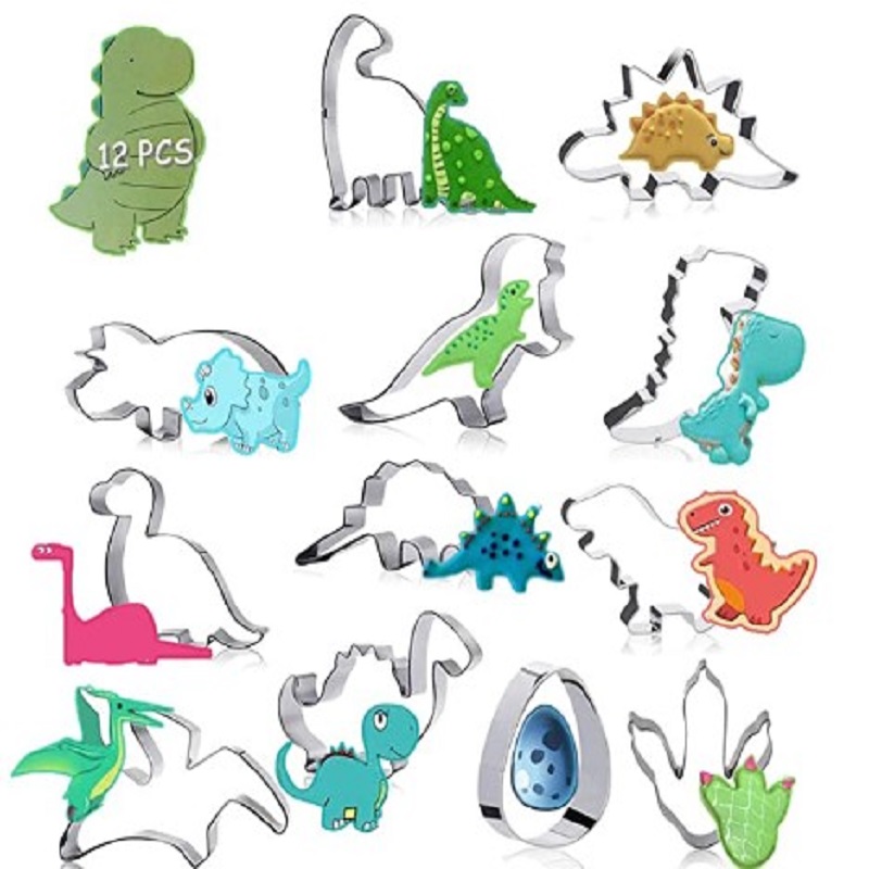 

12pcs Stainless Steel Cake Dinosaur Mould Biscuit Mold, 501 Original