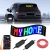 Ultra-thin Flexible USB Car LED Advertising Screen Bluetooth Full-color Electronic Soft Screen Display