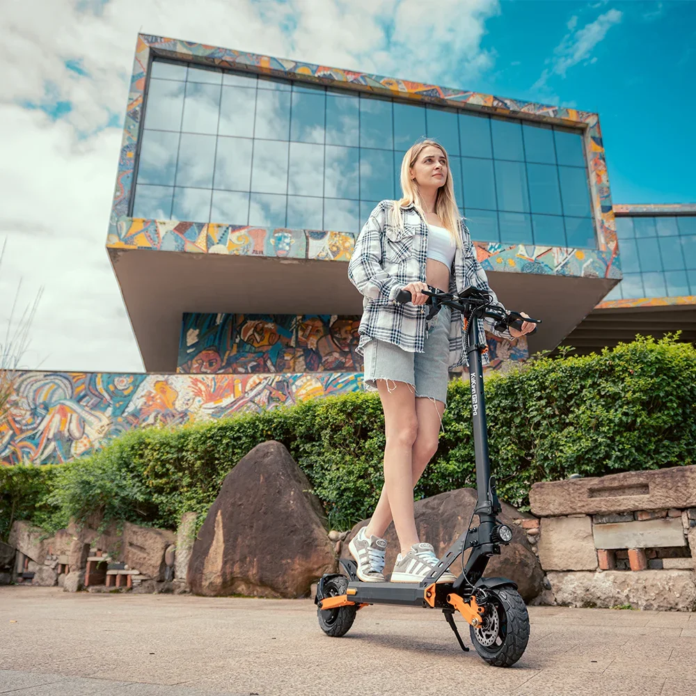 KUGOO G2 Pro Folding Electric Scooter 9" Pneumatic Tires 600W Motor 3 Speed Modes 45KM/H Max Speed