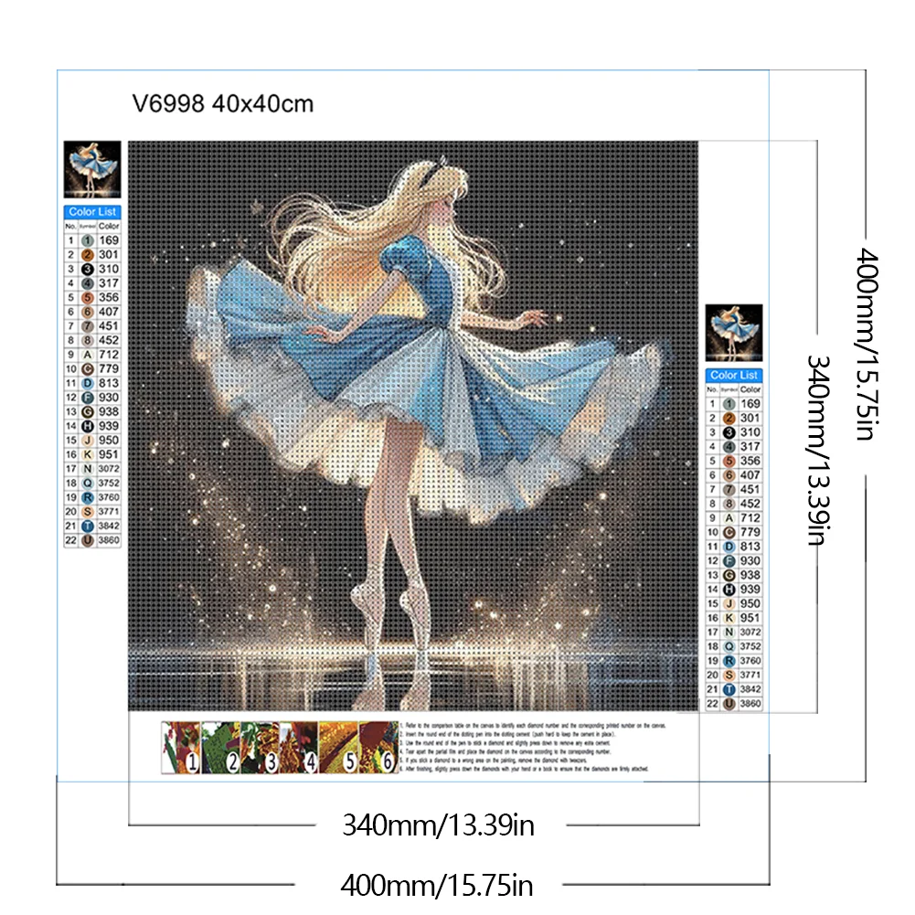 Diamond Painting - Full Round Drill - Princess Alice(Canvas|40*40cm)