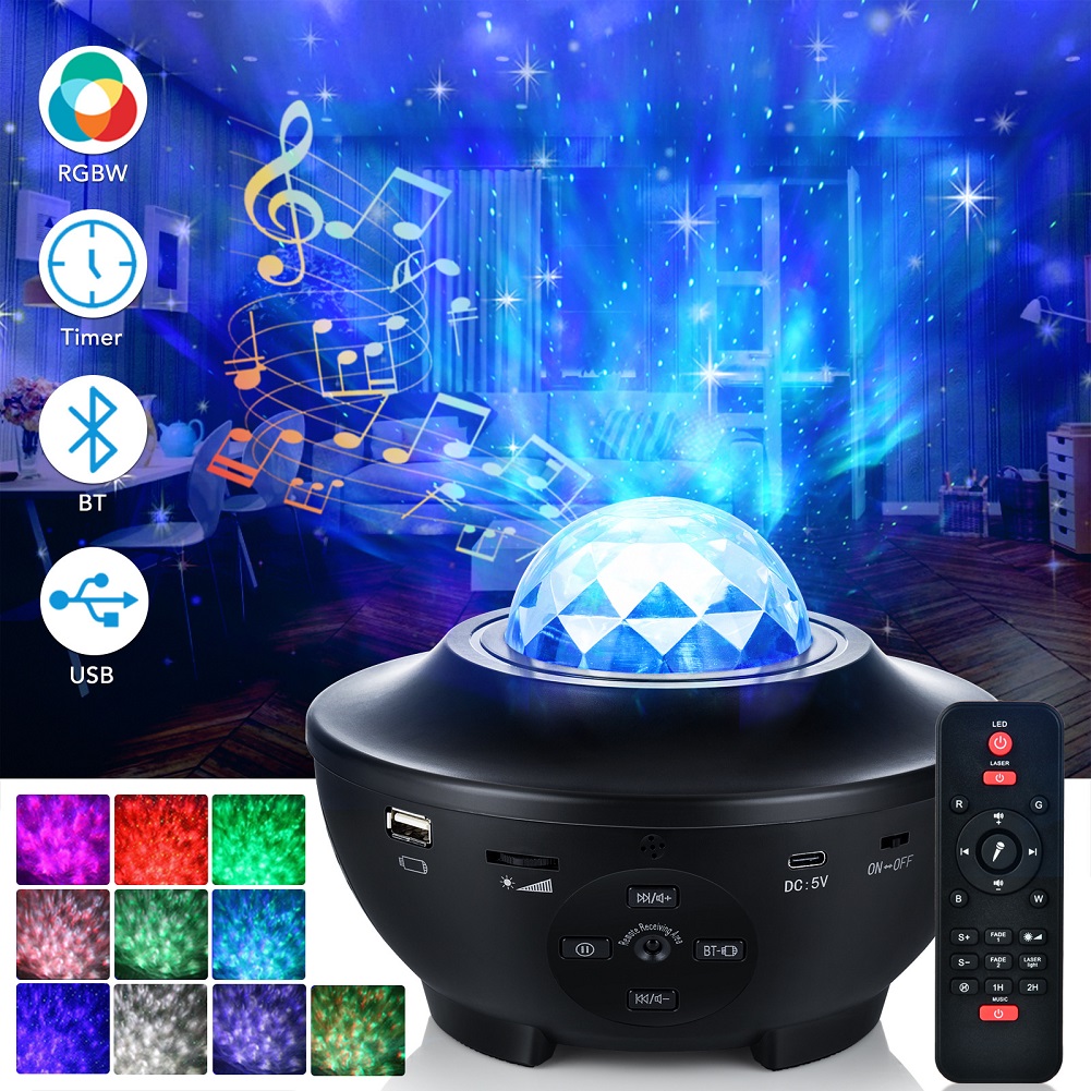

Star Atmosphere Bluetooth-Bluetooth Laser Projector Night Light, 501 Original