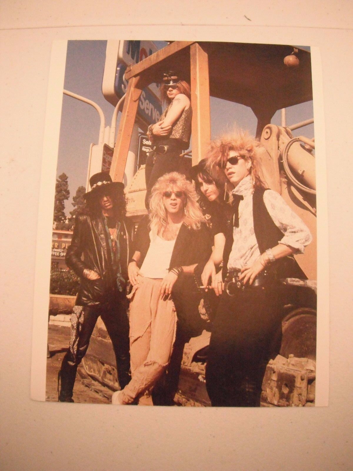 Guns N Roses GnR Coffee Table Book Photo Poster painting Page Early #2