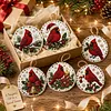 6pcs DIY Pearl Diamond Painting Christmas Tree Hanging Ornaments