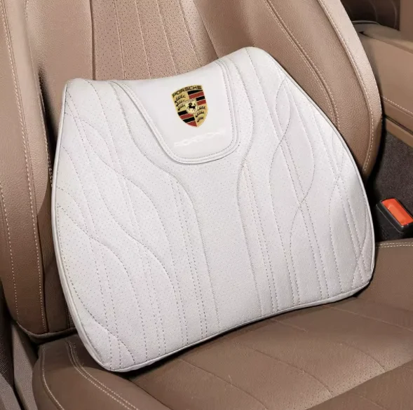 Napa Leather Car Seat Cushion Lumbar Seat Cushion