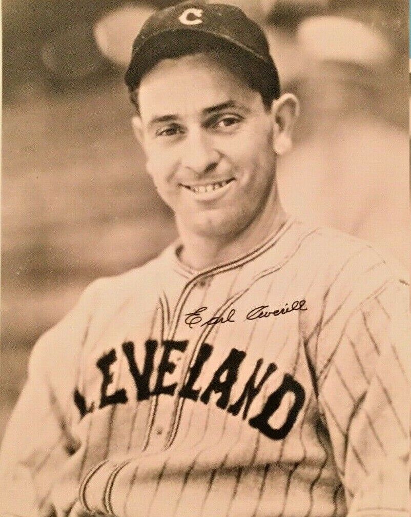 Earl Averill Autographed Signed 8x10 Photo Poster painting ( HOF Indians ) REPRINT