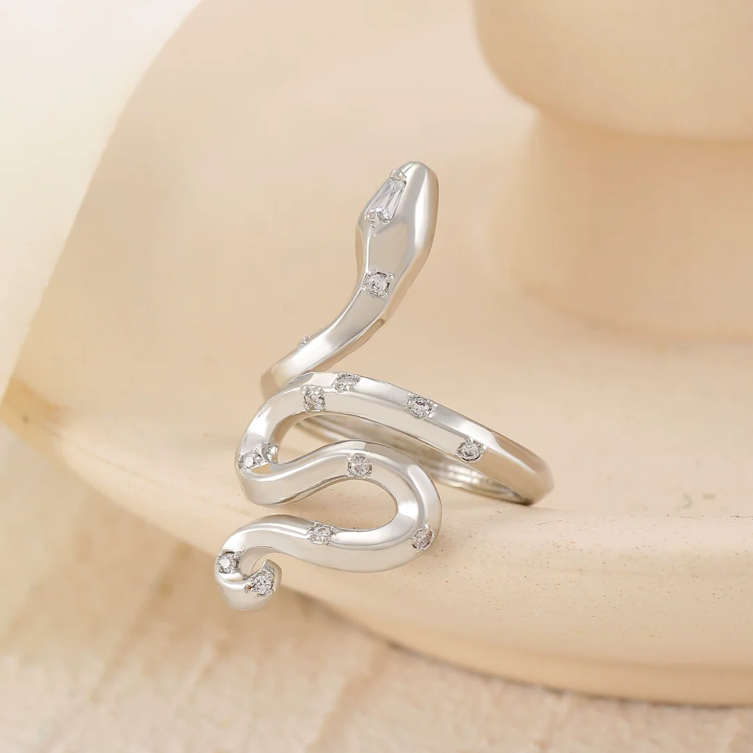 Snake Zirconia Ring