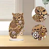 Fleur hibou-acrylique diamant ornement de bureau