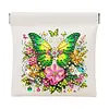 Diamond Painting Green Butterfly PU Storage Bag Coin Purse