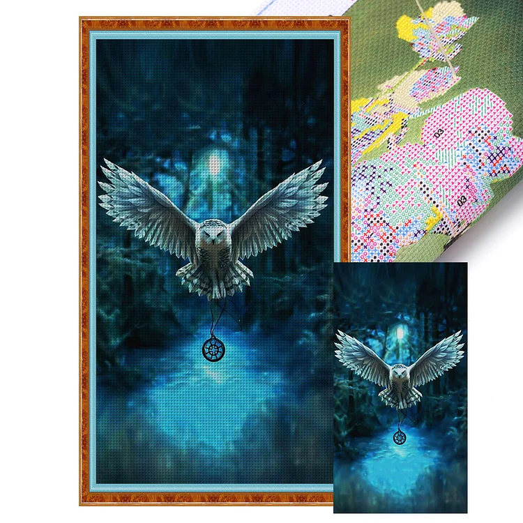 【Huacan Brand】Harry Potter Owl 11CT Stamped Cross Stitch 40*70CM