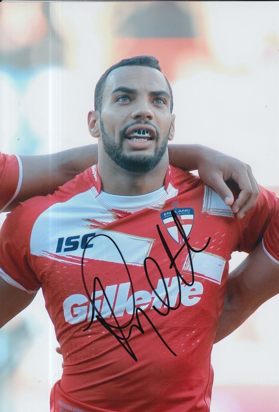 ENGLAND HAND SIGNED RYAN ATKINS 12X8 Photo Poster painting RUGBY LEAGUE