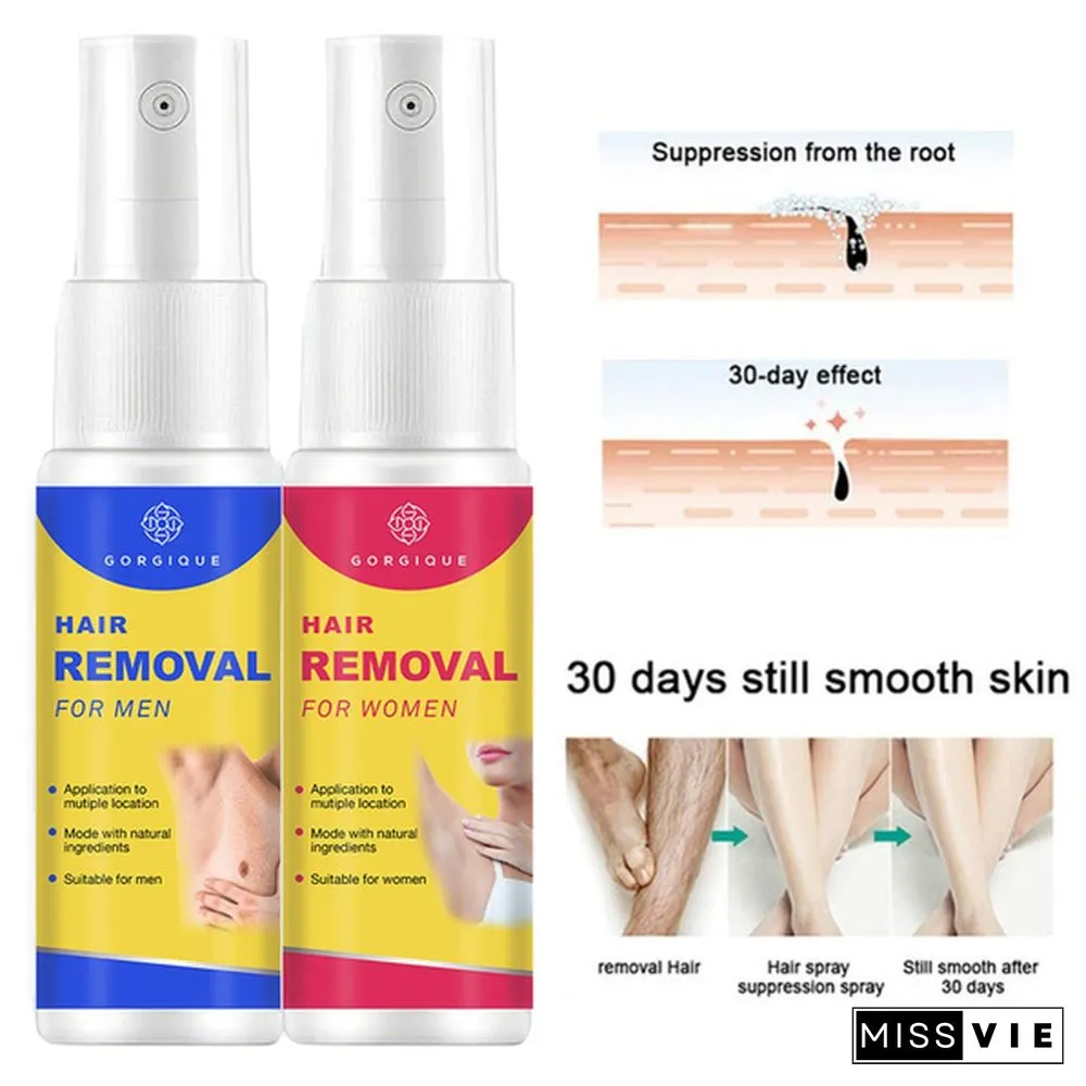 10ml/Permanent Hair Removal Spray Inhibiting and Reducing To Stop Hair Growth