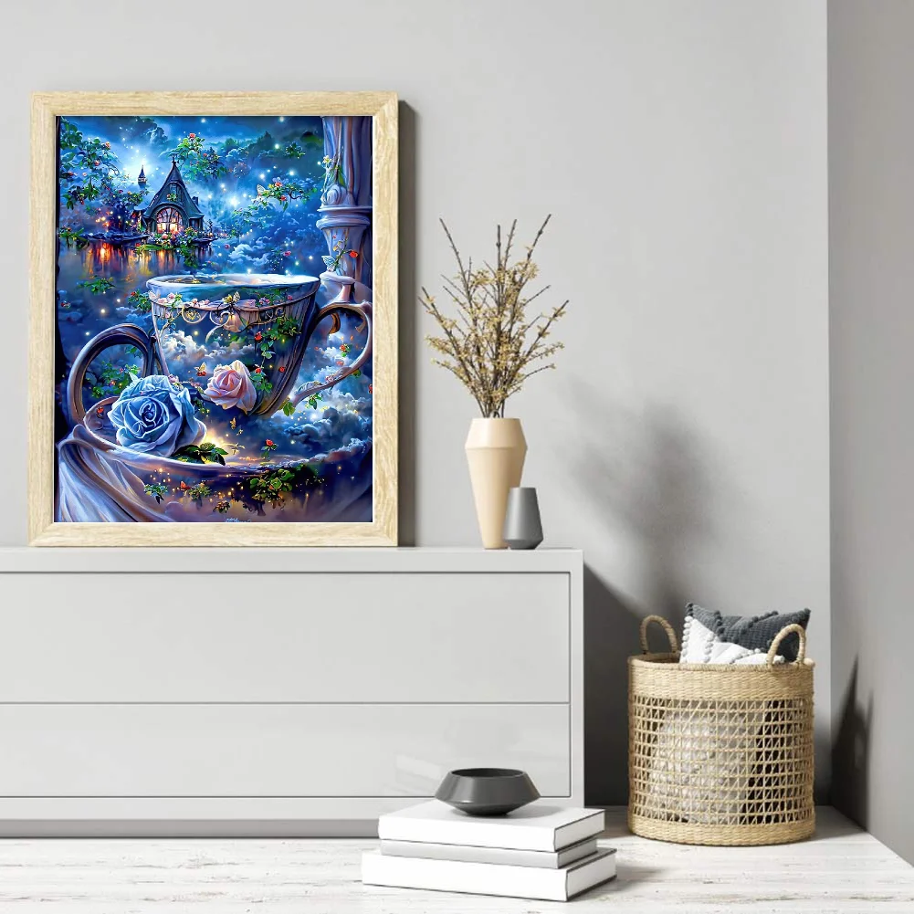 11CT Full Counted Cross Stitch - Flower(Canvas|40*50CM)